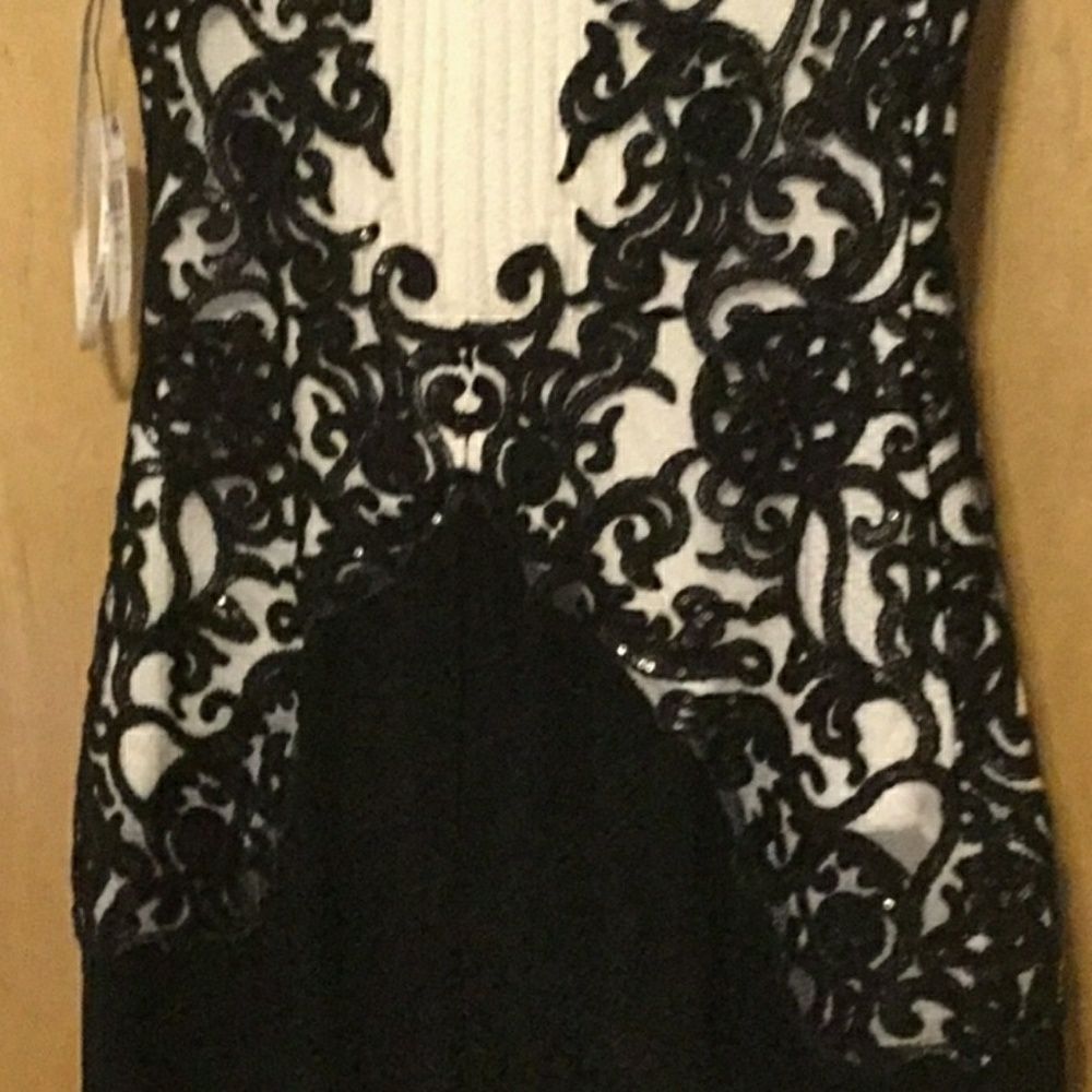 Tadashi Shoji Sequin Embroidered Textured… - Picture 3 of 8